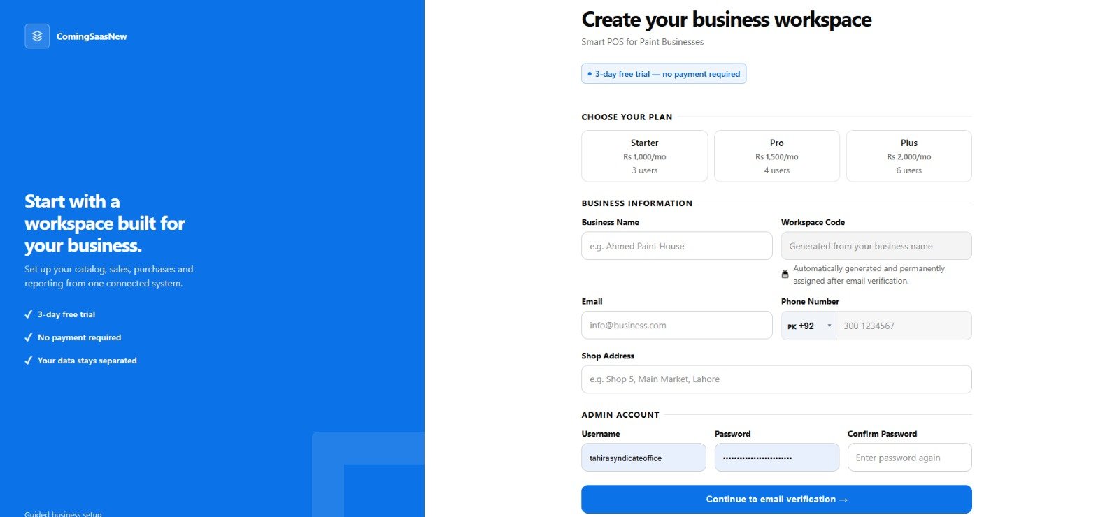 Point of Sale System Preview